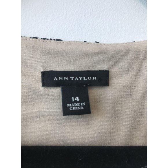 Ann Taylor Size 14 Cream Leopard Print Blouse - Picture 3 of 3